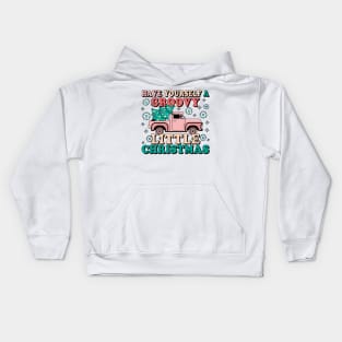 Have Yourself A Groovy Little Christmas Truck Kids Hoodie